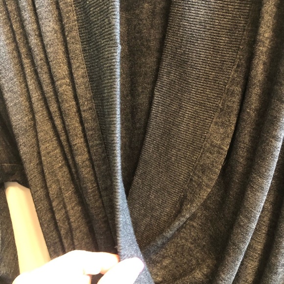 1970s Neumann-Marcus Faux Wrap Dress Gray - Picture 11 of 14